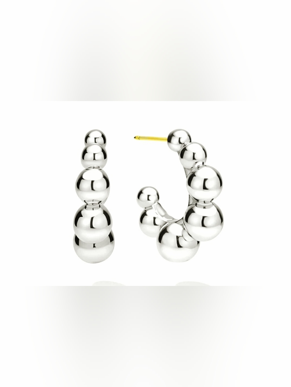 LAGOS 925 Graduated Bubble Hoops